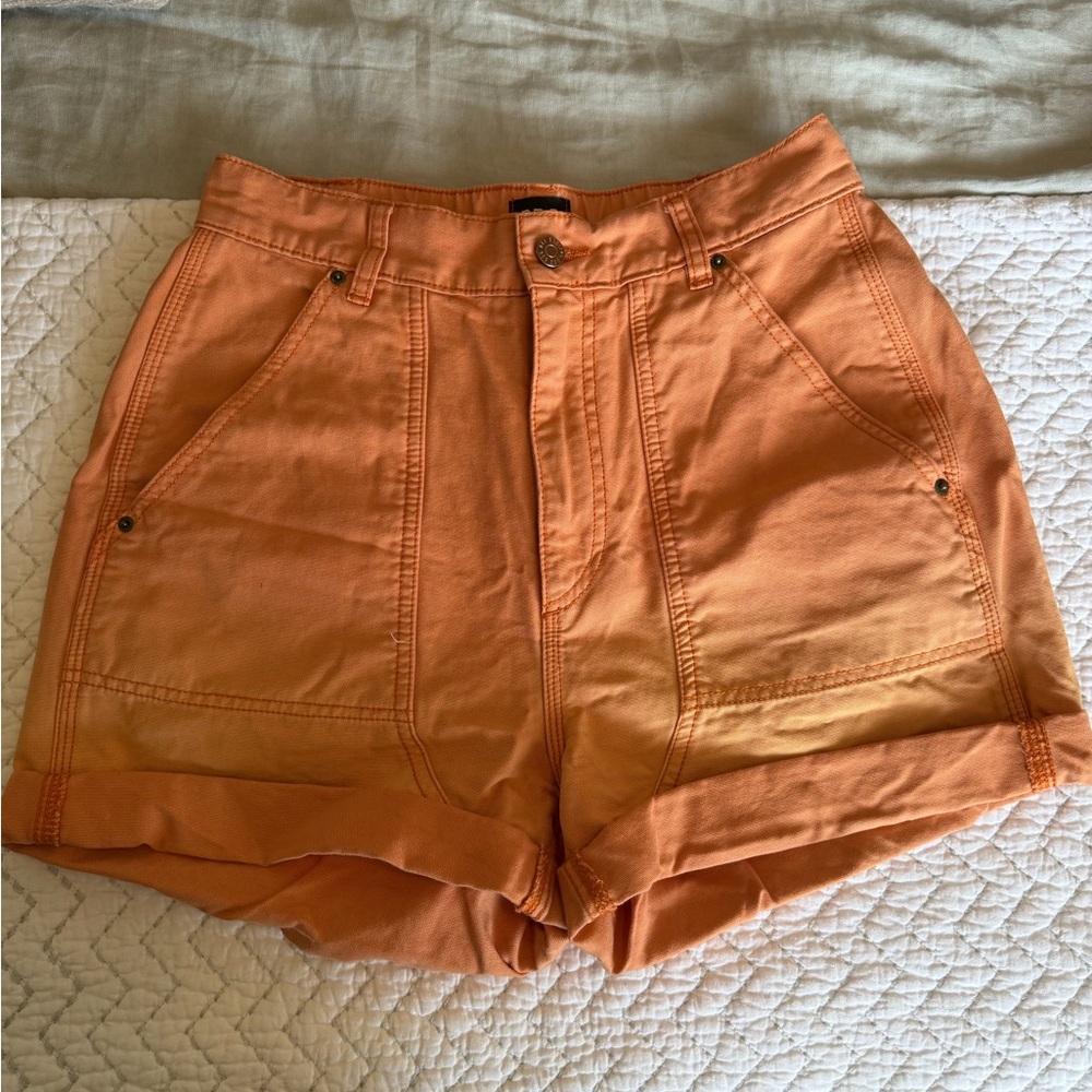 BDG High Waist Orange Ombré Women's Shorts